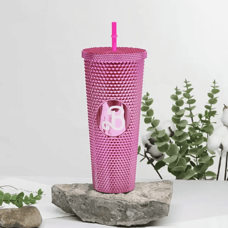 Herbruikbare mok met rietje 710ml