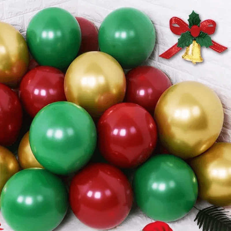 Vrolijk kerstfeest ballonnen in meerdere kleuren - Latex Ballonnen Feestballonnen