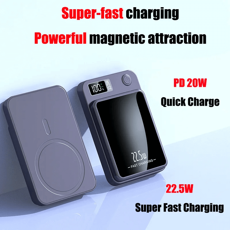 10000mAh draadloze magnetische powerbank