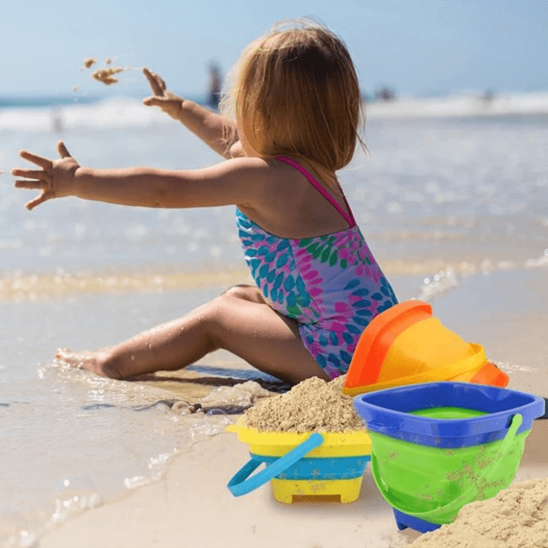 Opvouwbare zandemmer strand speelgoed kinderen 2L