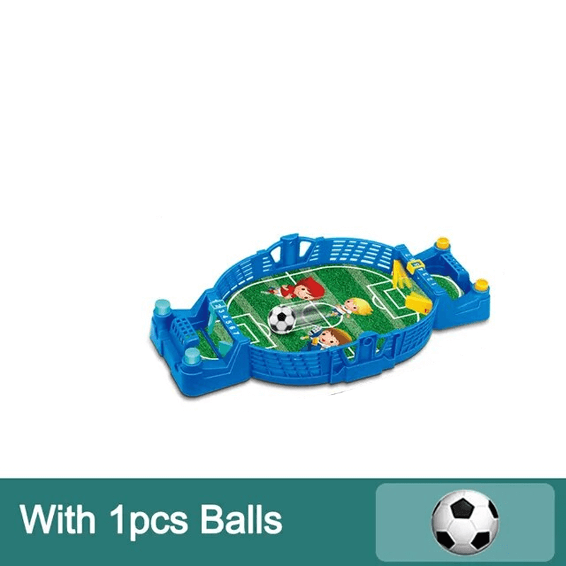 Tafelvoetbalspel voor kinderen & volwassenen - Minivoetbalspel in hout & ABS | Interactief 2-in-1 bordspel voor 2-4 spelers