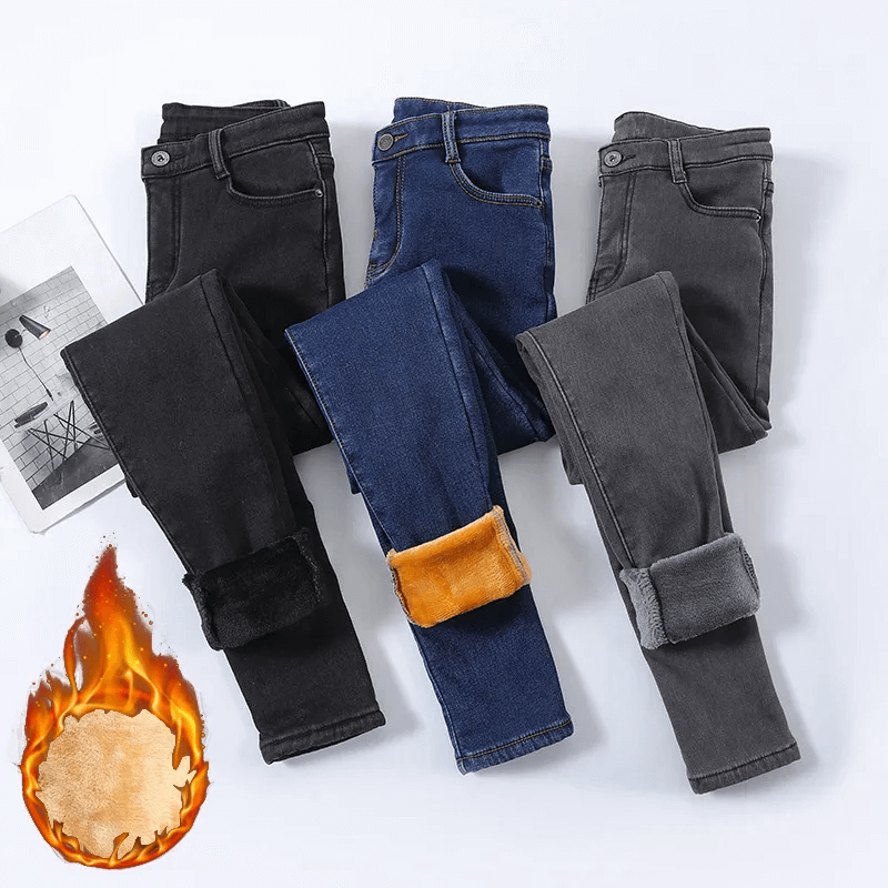 Warm gevoerde jeans