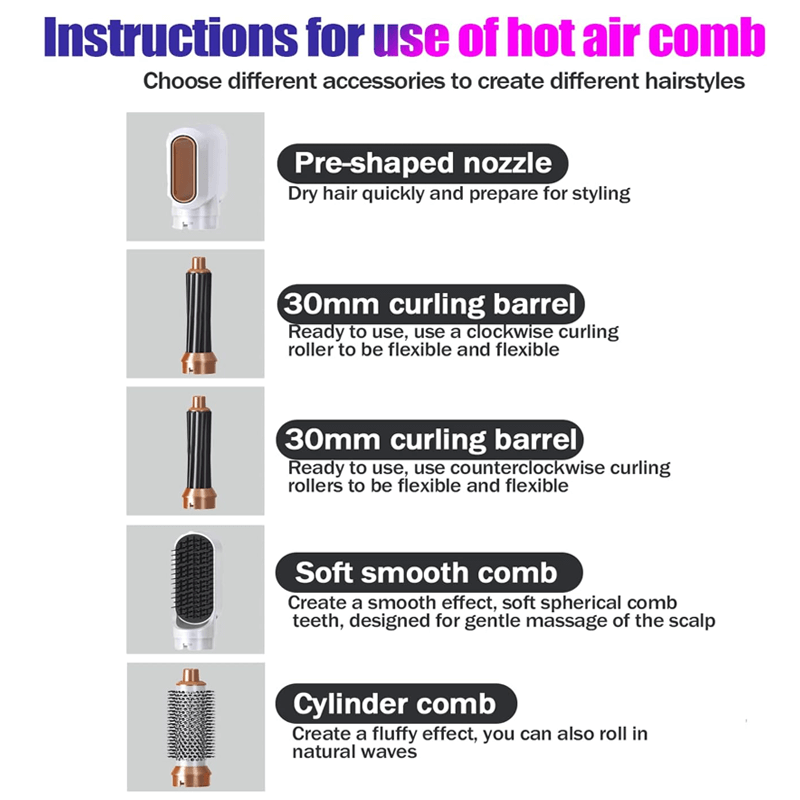 Professionele 5 in 1 Haarstyler