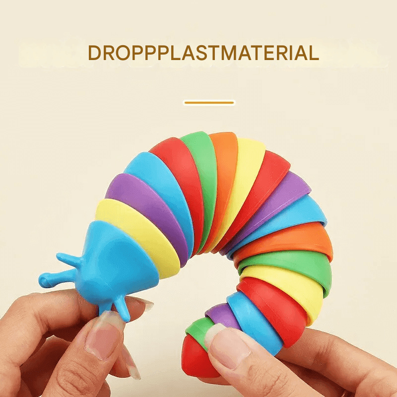 3D kleurrijke slak knuffel