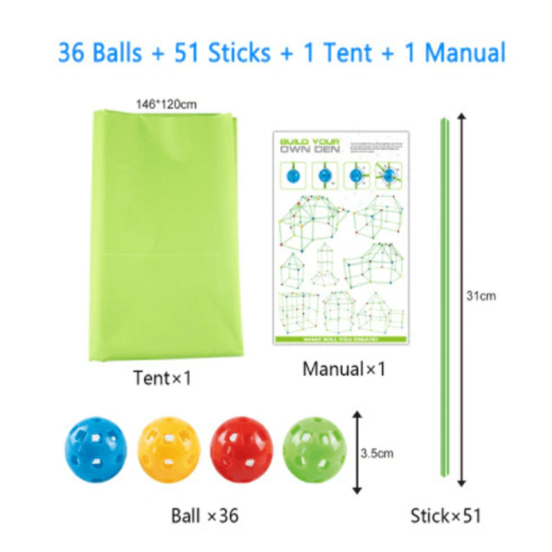 3D Speelhuis | Kit met Sticks DIY Doe Het Zelf Leren voor Kinderen