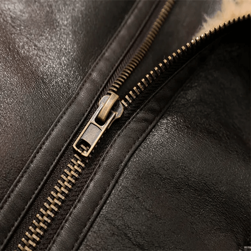 Bruin leren jack voor dames