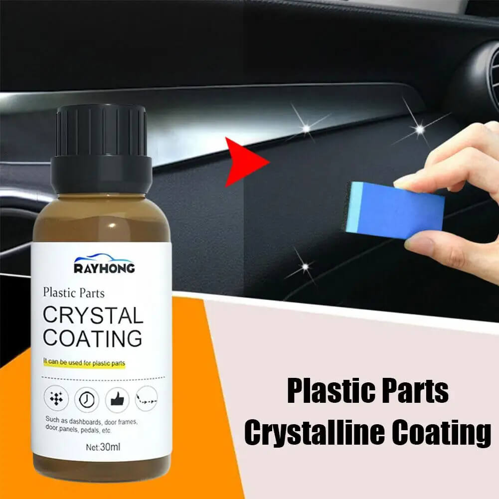 Car Plastic Renewal & Crystal Wax - Langdurige 30ml vloeistof voor auto-onderhoud en plastic vernieuwing