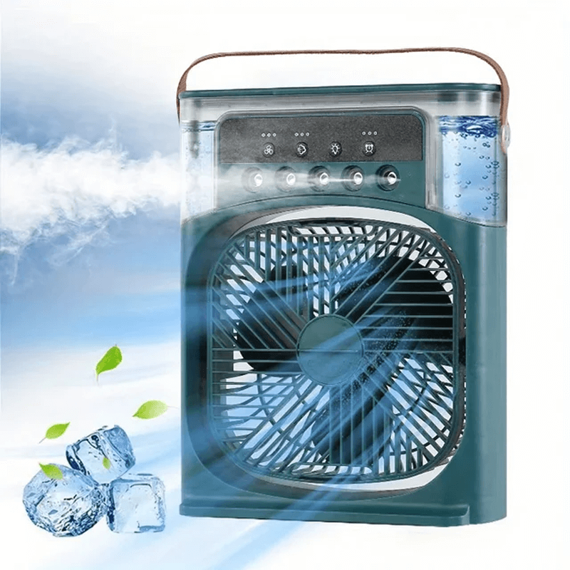 Draagbare tafelventilator airconditioner met waterkoeling