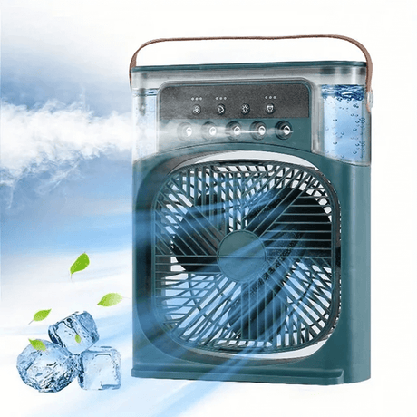 Draagbare tafelventilator airconditioner met waterkoeling