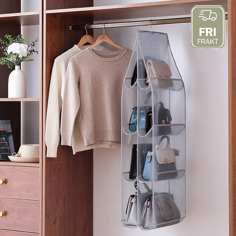 Hangende garderobe-organiser voor handtassen en schoenen