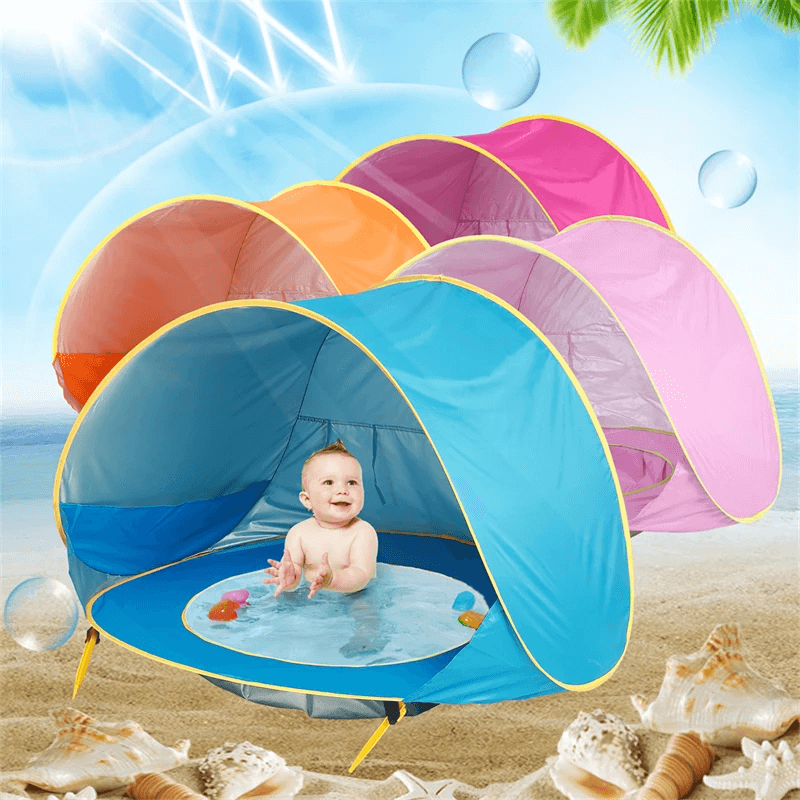 Pop-Up UV-tent met zwembad Strandtent Zonnetent