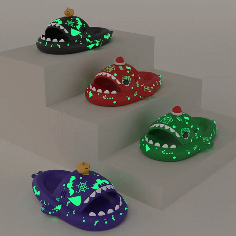 Comfortabele lichtgevende EVA Shark Slides