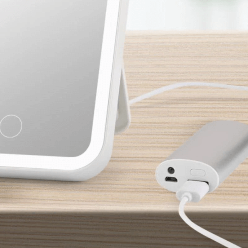 Draagbare LED make-up spiegel