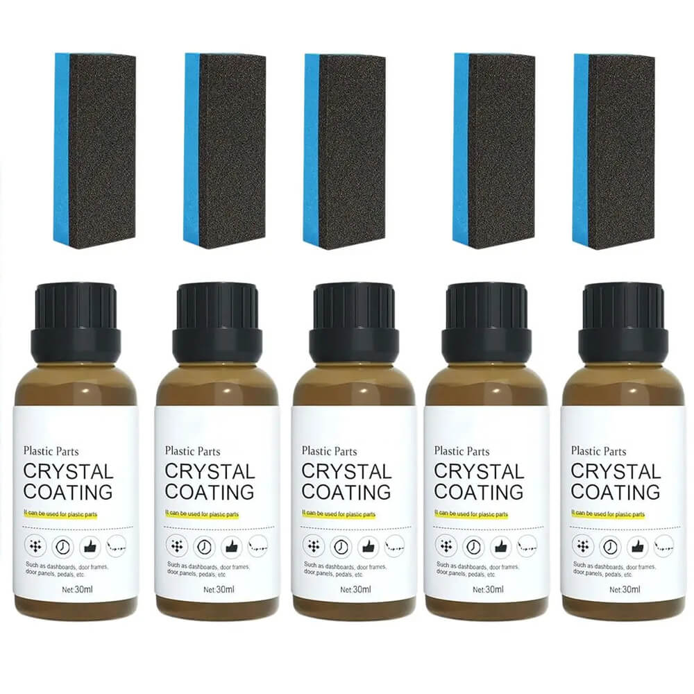 Car Plastic Renewal & Crystal Wax - Langdurige 30ml vloeistof voor auto-onderhoud en plastic vernieuwing