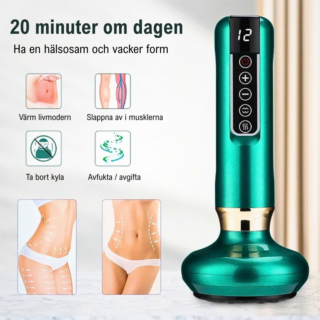 GlowCup - Cellulitisverwijderaar en huidversteviging met rood licht en Cuppingtherapie