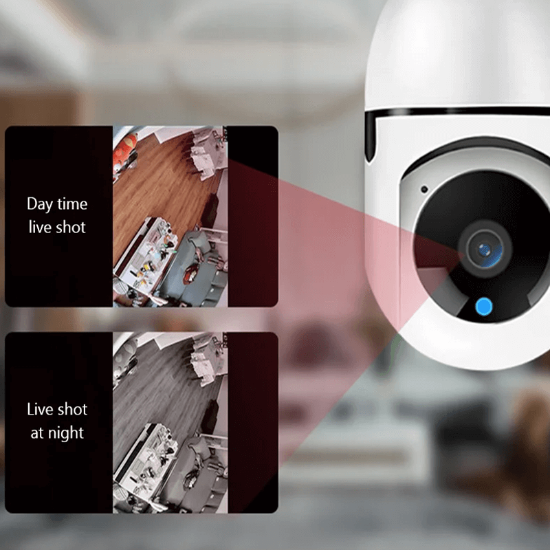 5G WiFi bewakingscamera in lampformaat - Draadloze Smart Motion Sensor
