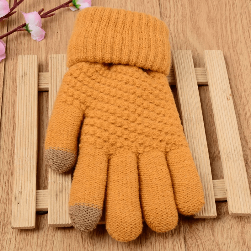 Gebreide winterhandschoenen
