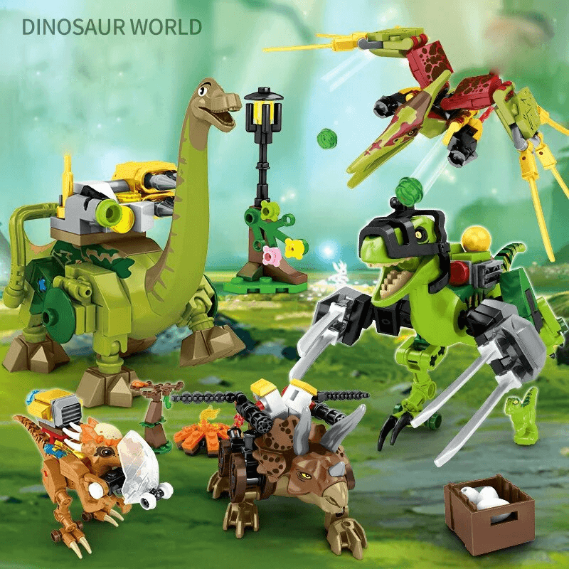 Dinosaurus Bouwpakket voor Kinderen - Realistische Dinosaurussen | ABS Plastic Educatief Speelgoed voor Creativiteit & Leren