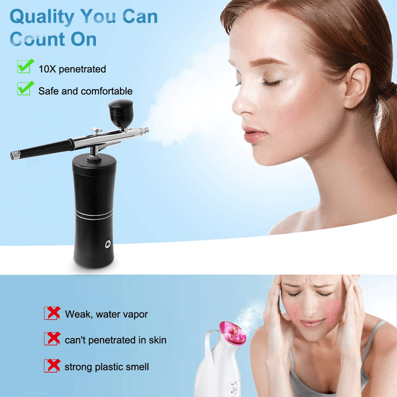 Draadloze airbrush met dubbelwerkend spuitpistool