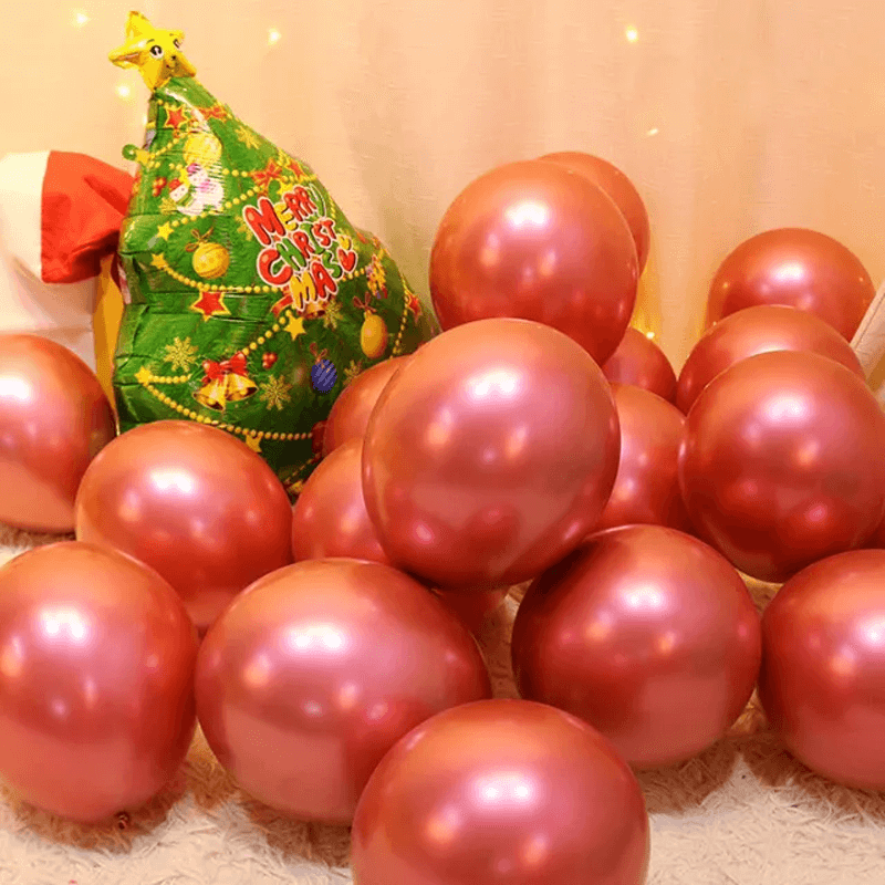 Vrolijk kerstfeest ballonnen in meerdere kleuren - Latex Ballonnen Feestballonnen
