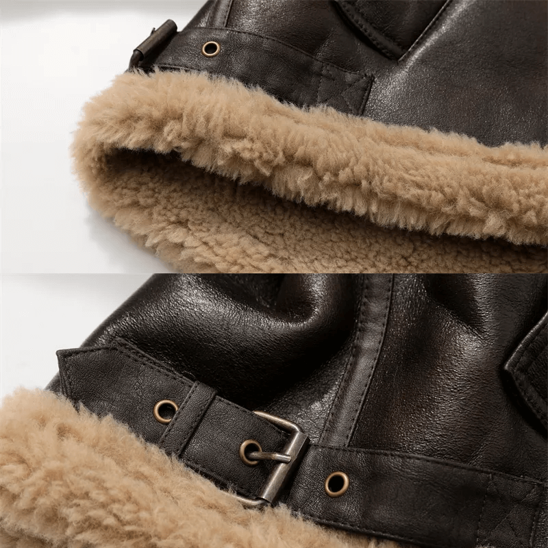 Bruin leren jack voor dames