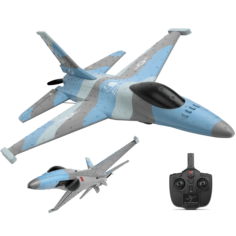 Op afstand bestuurbaar RC F16 schuimstraalvliegtuig - 2.4G, realistische propeller, zweeffunctie & groot bereik