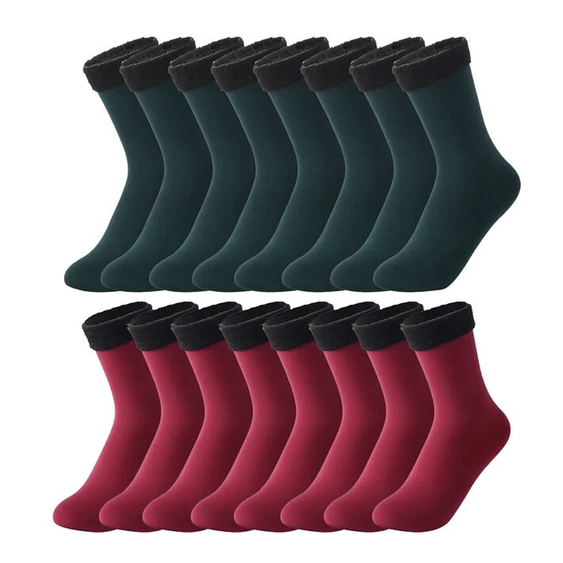 Zachte fluwelen wintersokken