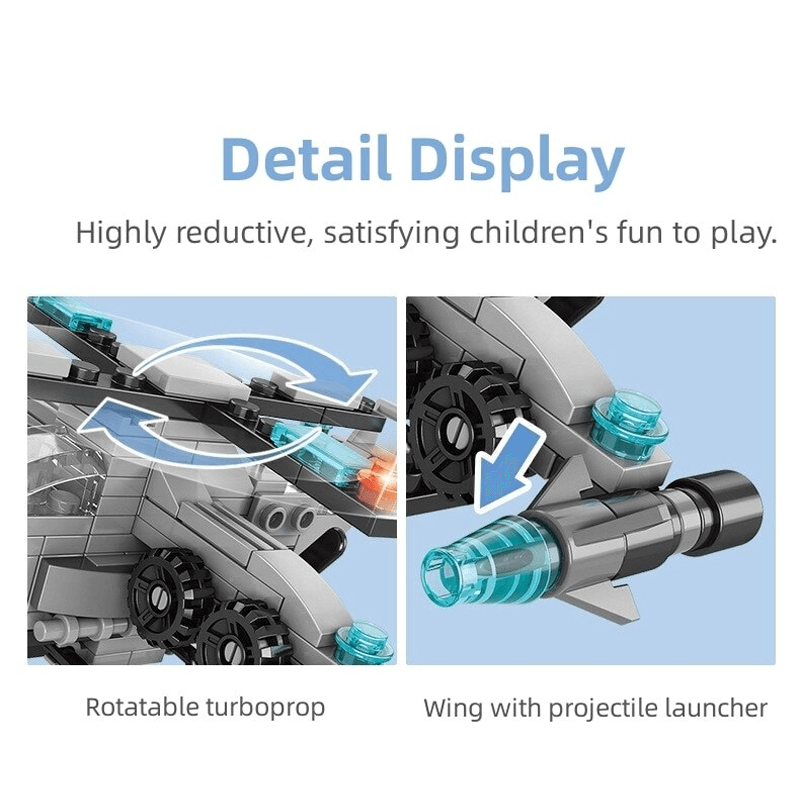 6-in-1 Bouwstenen Voertuigenset voor Kinderen | Brandweerwagen, Tank & Helikopter - STEM-Speelgoed voor Creatief Spelen & Leren (6-10 jaar)