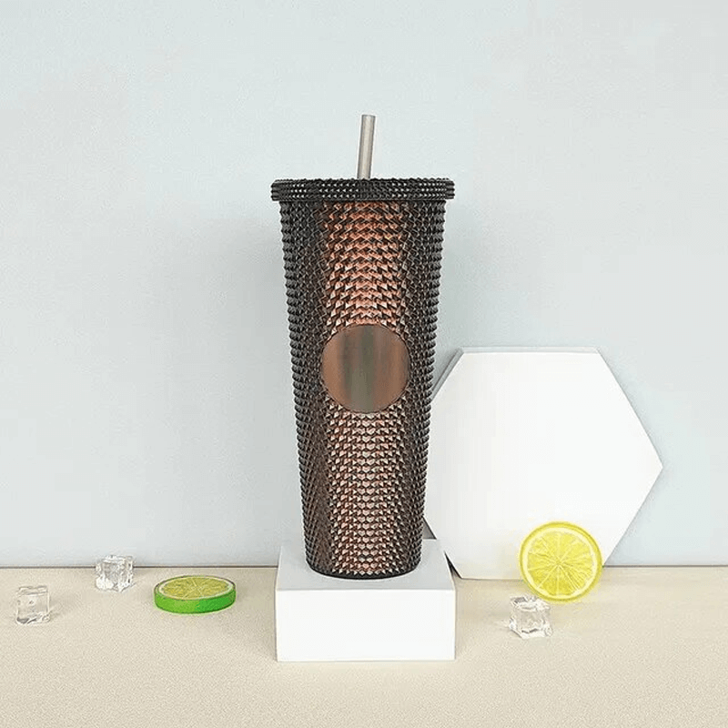 Herbruikbare mok met rietje 710ml