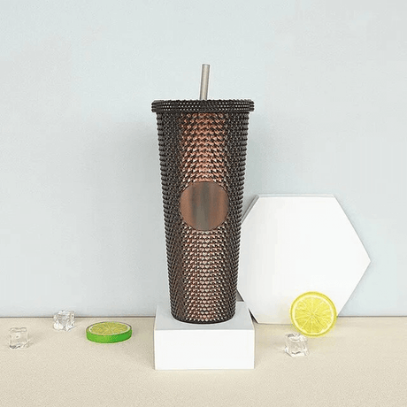 Herbruikbare mok met rietje 710ml