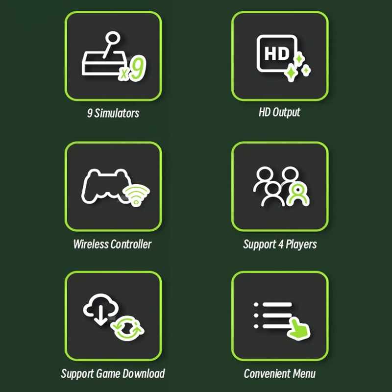 Draadloze Retro Game Console met 20.000 klassieke games, 4K TV Game Stick