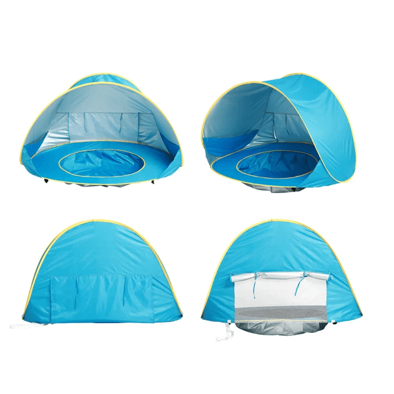 Pop-Up UV-tent met zwembad Strandtent Zonnetent