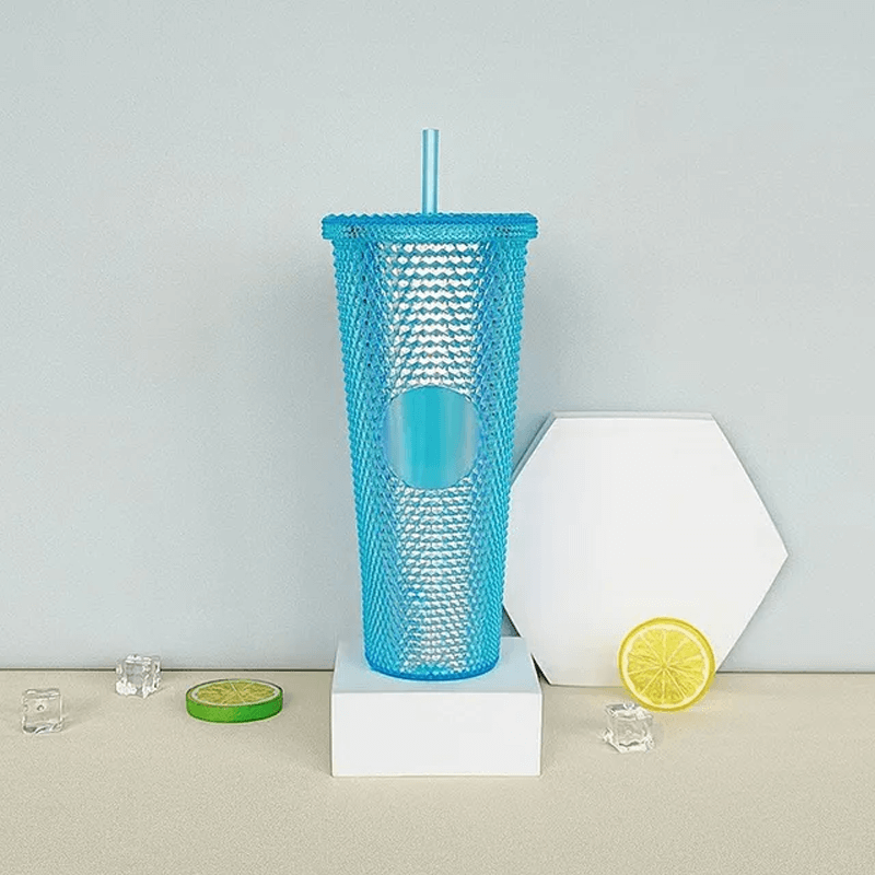 Herbruikbare mok met rietje 710ml