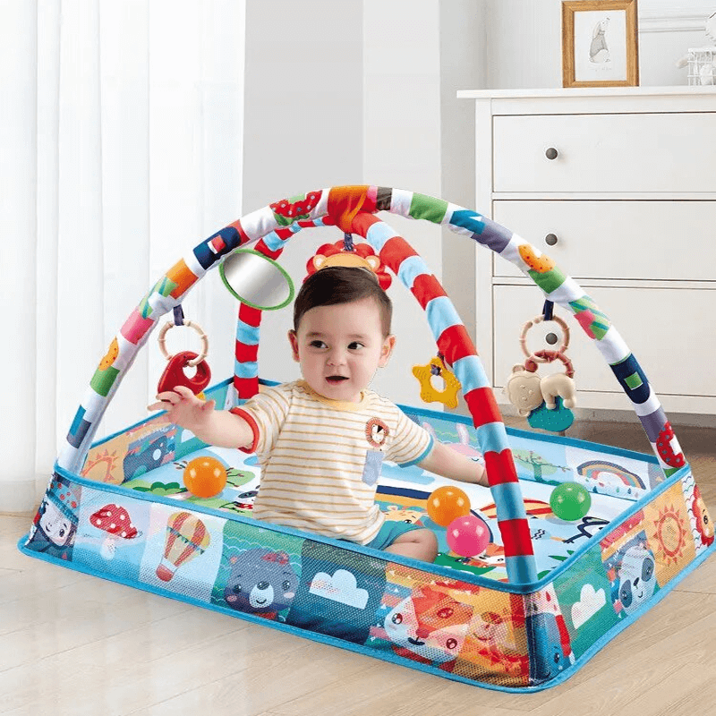 Multifunctionele babymat met hek