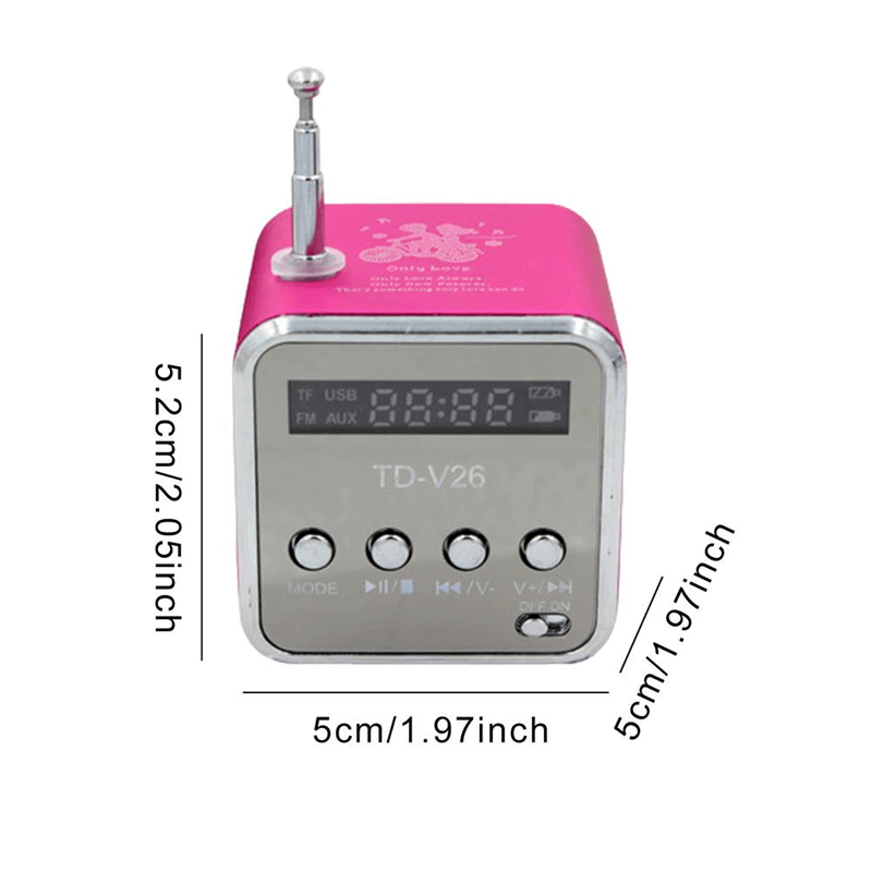 Mini radio Bluetooth luidspreker