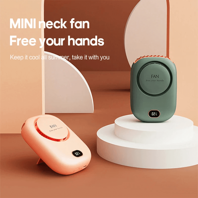 Draagbare, hangende minihalsventilator 2000mAh
