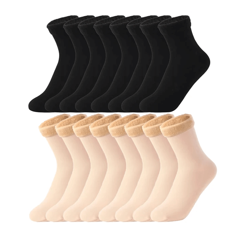 Zachte fluwelen wintersokken