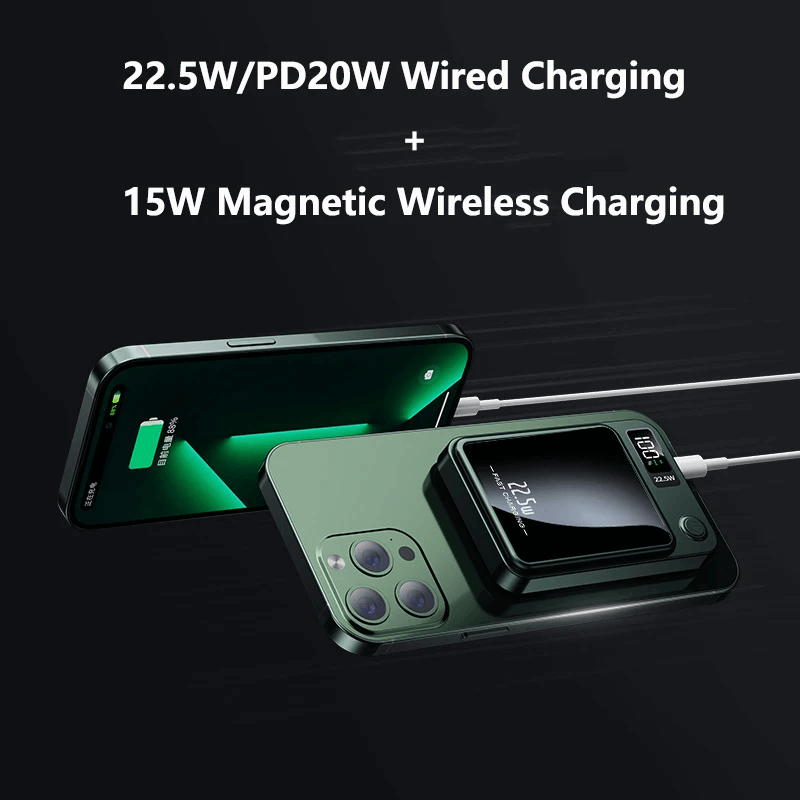 10000mAh draadloze magnetische powerbank