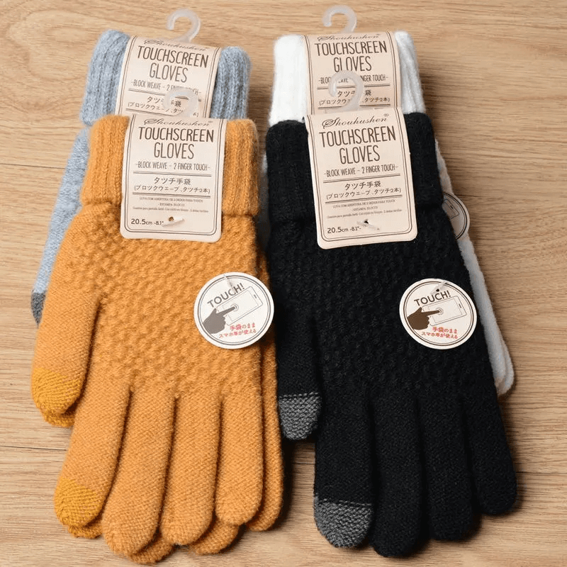 Gebreide winterhandschoenen