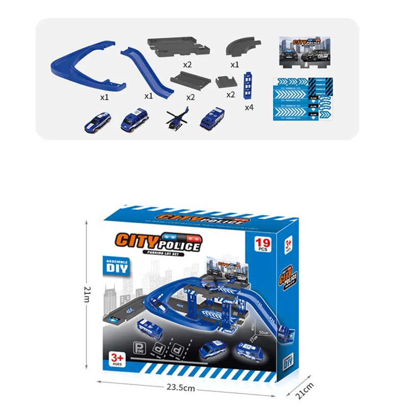 Auto Parkeerplaats Speelgoed set