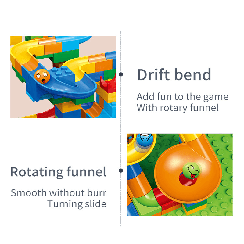 Marble Run Bouwstenen - Creatief Labyrint met Glijbaan en Balspoor voor Kinderen - Educatief Spelen voor Probleem Oplossen en Verbeelding