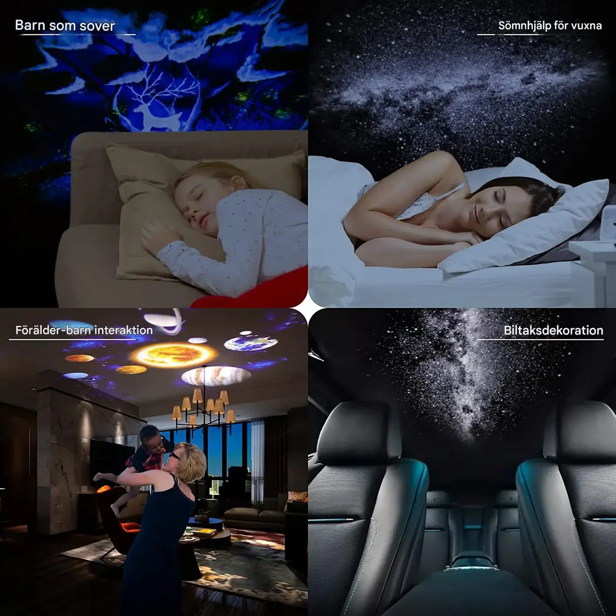 CosmaView - Sterrenhemel Projectorlamp voor kinderkamer en slaapkamer | Galaxy Projector met 360 ° Rotatie