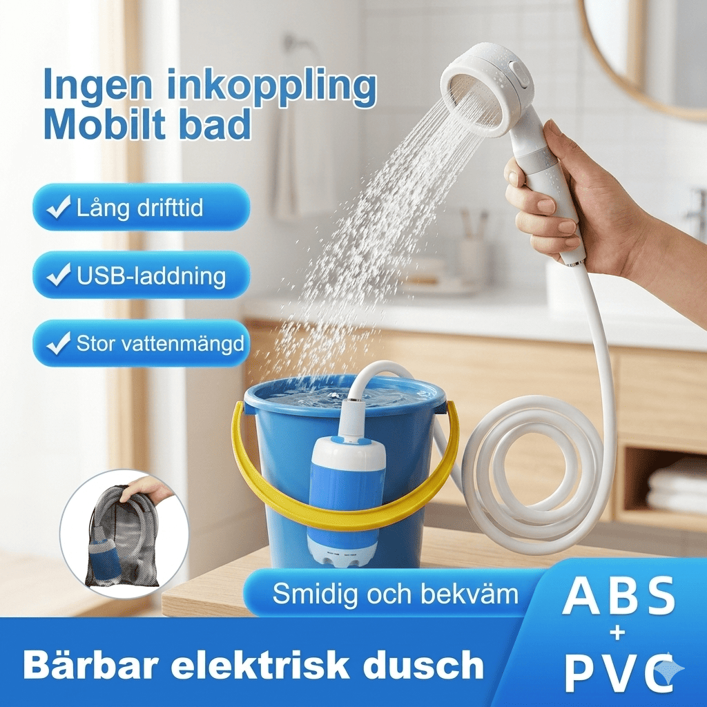 CampFlow - Draagbare douche met waterpomp