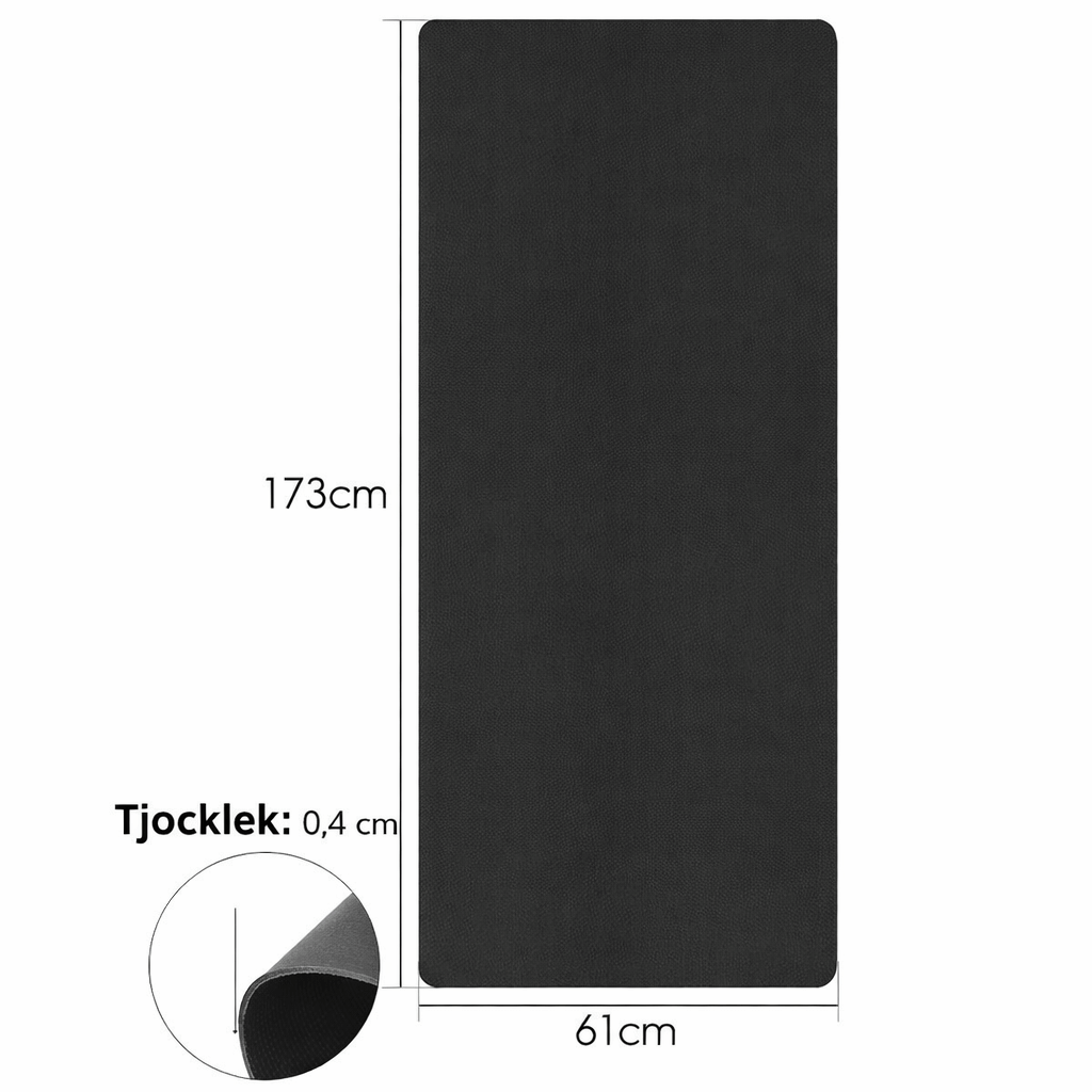 FlexiMat – Halksäker Yogamatta i EVA med 4 mm Dämpning för Yoga, Pilates och Träning