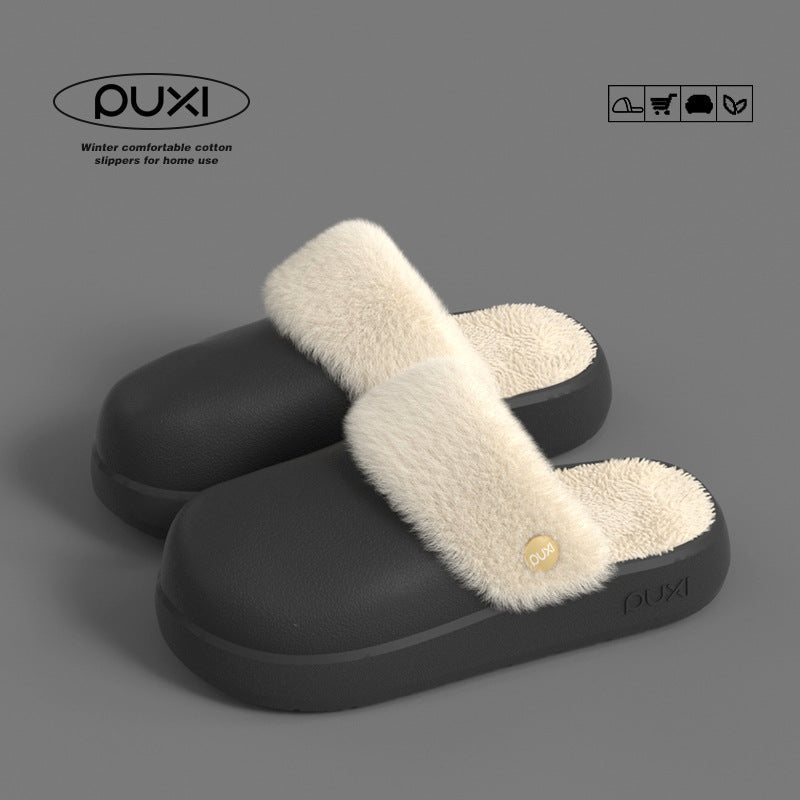 Comfortabele winterslippers met uitneembare binnenvoering van pluche EVA-zool