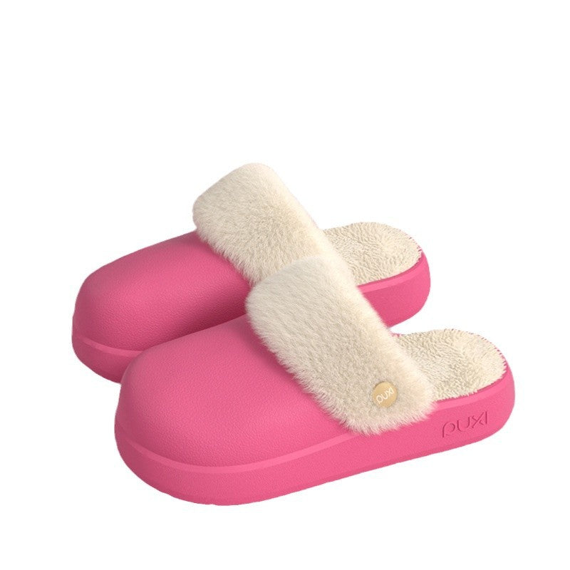 Comfortabele winterslippers met uitneembare binnenvoering van pluche EVA-zool