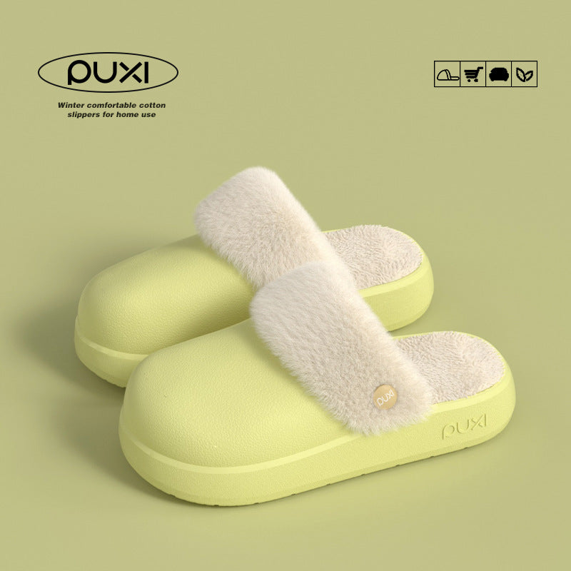 Comfortabele winterslippers met uitneembare binnenvoering van pluche EVA-zool