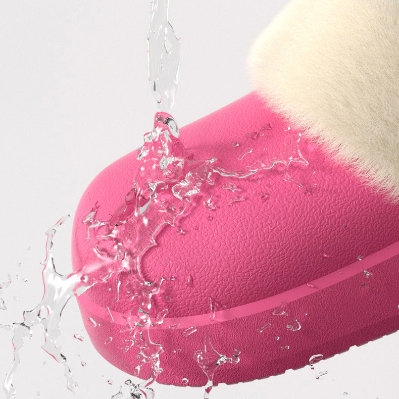 Comfortabele winterslippers met uitneembare binnenvoering van pluche EVA-zool