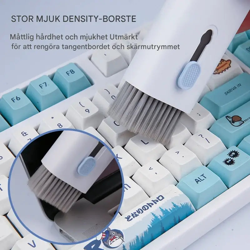 CleanMate - 7-in-1 Toetsenbord & Koptelefoon Schoonmaak Kit | Smart Care Oplossing voor Computer & Tech Gadgets