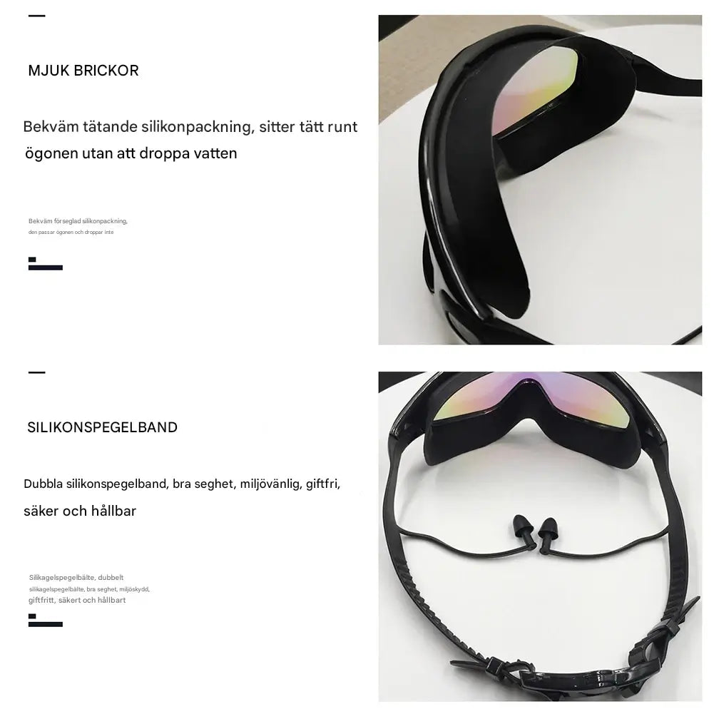 ProSwimming - Professionele zwembril met oordopjes | Helderheid en comfort in het water